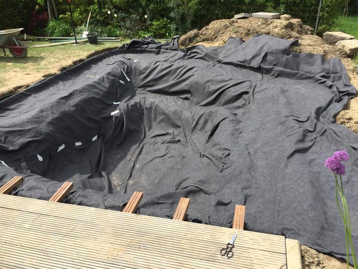 Immagine prodotto Aquagart 28m² Teichvlies 500g Teich Schutzvlies für Teichfolie