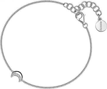 Rosato - Silver bracelet Moon with zircons Allegro RZAL049