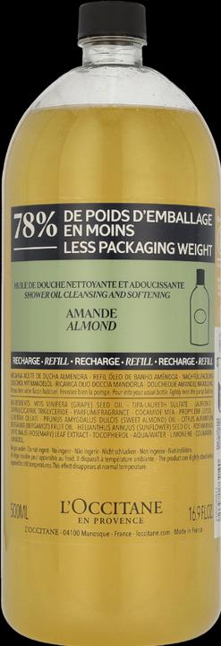 Immagine prodotto L'Occitane Confezione di ricarica di olio doccia alla mandorla (500 ml)