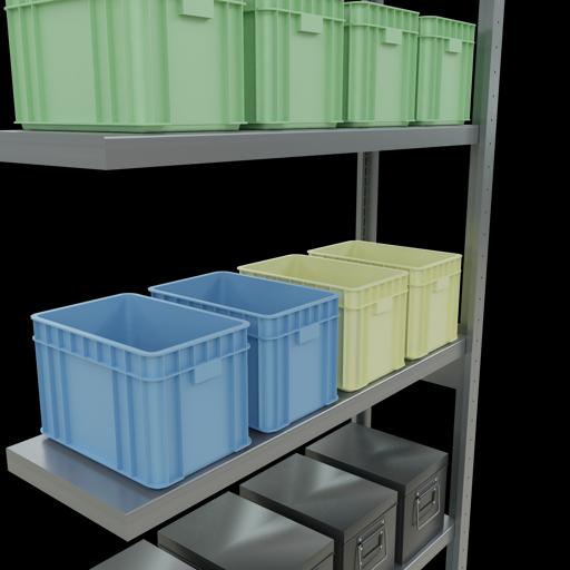 Produktbild Schulte Lagertechnik Stecksystem Anbauregal MULTIplus250 mit Längenriegel