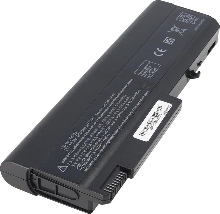 Actual product image AccuCell Akku passend für HP Compaq 6730B, Li-Ion, 10,8V, 6600mAh, 71,3Wh, black (6600 mAh)