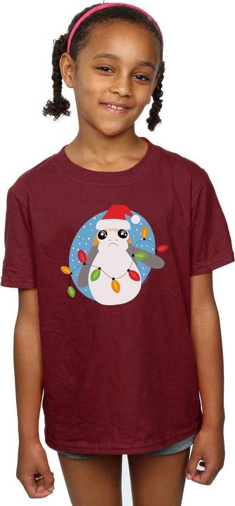 Immagine prodotto Star Wars The Last Jedi Porg Christmas Lights Maglietta Ragazze (152, 158)