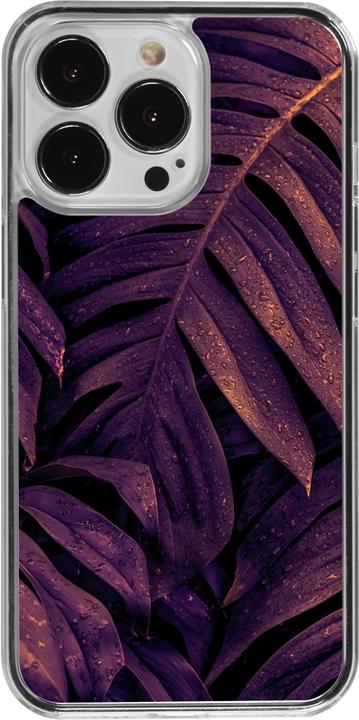 Produktbild PhoneLook Hülle transparent Purple Light Leaves (Apple iPhone 13 Pro)