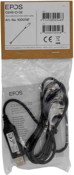 Produktbild EPOS CEHS-CI 02 Elektronischer Hook-Switch Adapter für Headset, VoIP-Telefon