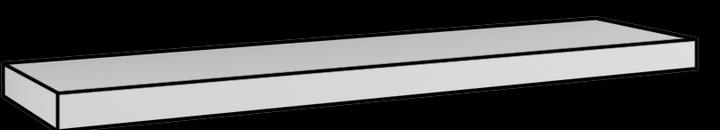 Actual product image ADRK Furniture Hanging shelf ANDREA 120x26 (120 x 26 x 5 cm)