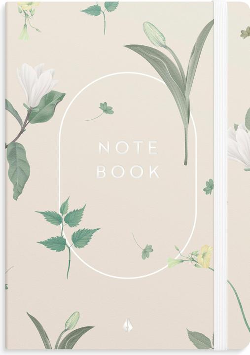 Burde Notizbuch Deluxe A5 Floral (A5, Liniert)