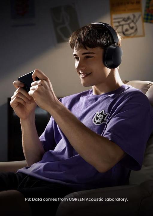 Immagine prodotto Ugreen HiTune Max 5C Cuffie senza fili, ANC ibrido, Bluetooth 5.4 (nero) (ANC, Senza fili)