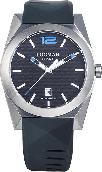 Produktbild Locman Italy Herrenuhr Stealth schwarz Ref. 0810A01S (Analoguhr, 41 mm)