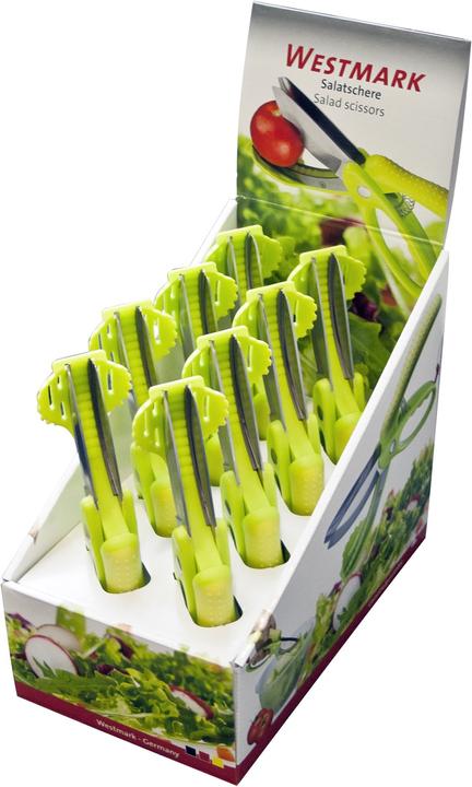 Immagine prodotto Westmark Espositore 8 pezzi Forbici per insalata, acciaio inossidabile, 22x55,5x6,5 cm (22.50 cm)