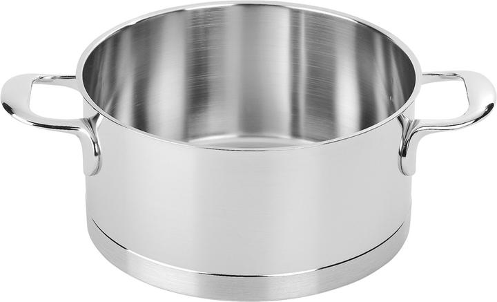 Demeyere ATLANTIS Kochtopf mit Deckel halbhoch 2.2lt (18 cm, Casserole, Acier inoxydable)