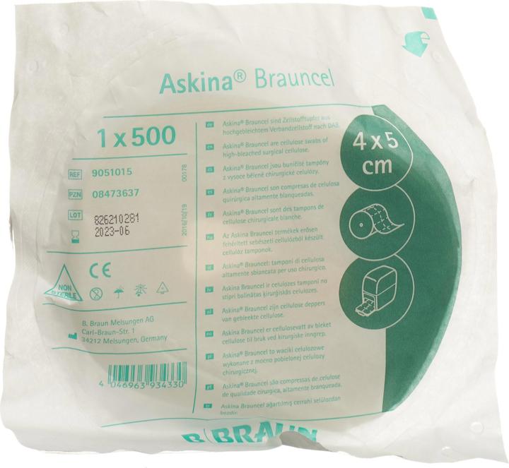 Produktbild Askina Brauncel Zellstofftupfer (500 Stk)
