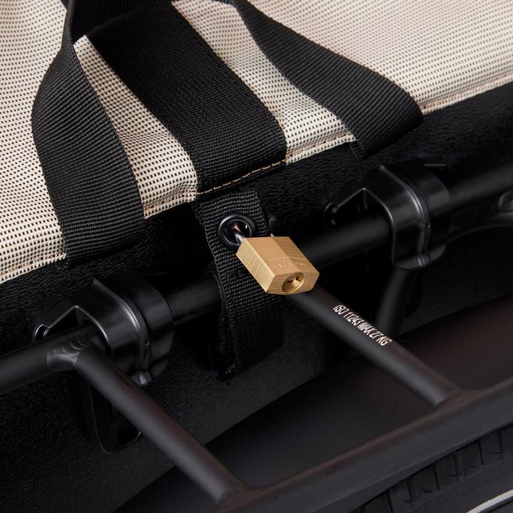 Actual product image Decathlon Double bike bag 500 2 × 20 litres beige (40 l, Luggage carrier bag)