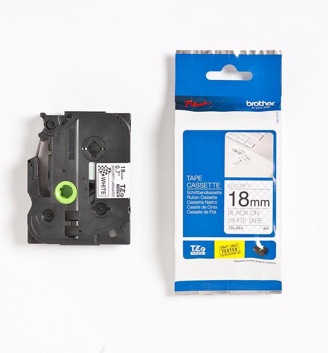 Produktbild Brother TZe-SE4 (1.80 cm, Schwarz, Weiss)