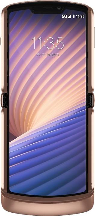 Actual product image Motorola Razr 5G (256 GB, Blush Gold, 6.20", SIM + eSIM, 48 Mpx, 5G)
