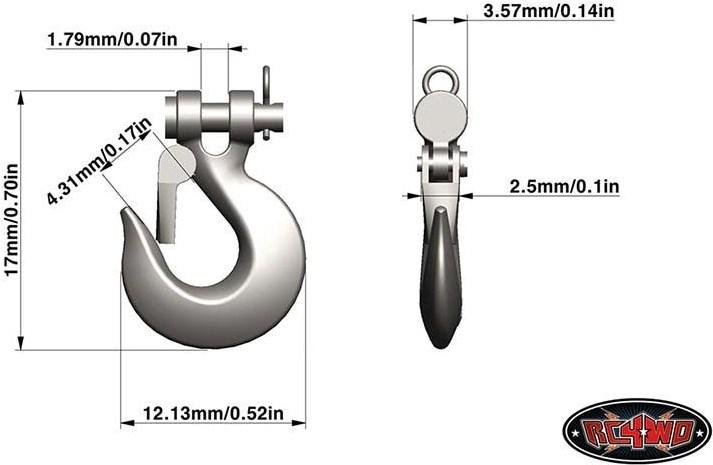 Actual product image Rc4Wd Warn Hook