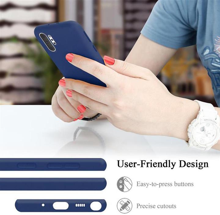 Actual product image Cadorabo TPU Liquid Silicone Case Cover (Samsung Galaxy Note 10 Plus, Samsung Galaxy Note 10 Pro)