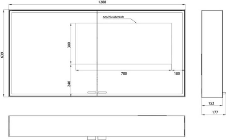 Immagine prodotto Emco asis prestige 2 specchiera illuminata, modello a parete, 1288mm