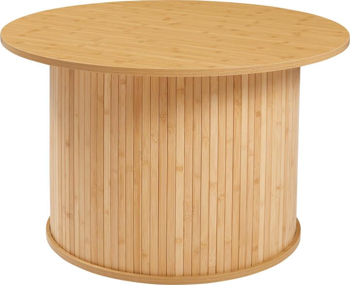 Actual product image En.Casa Couchtisch Ledepid 48xØ80 cm Natur