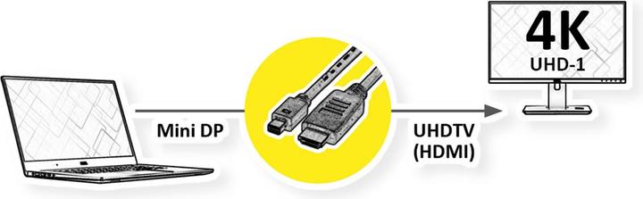 Actual product image Value HDMI (Typ A) — DisplayPort (2 m, DisplayPort)