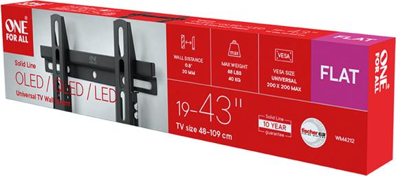 Image du produit One for All Solid WM4212 (Mur, 43", 40 kg)