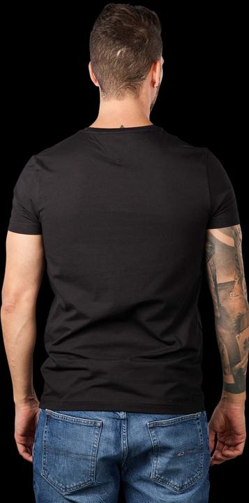 Actual product image Tommy Hilfiger Crew Neck T-Shirt Slim Fit Black (3XL)
