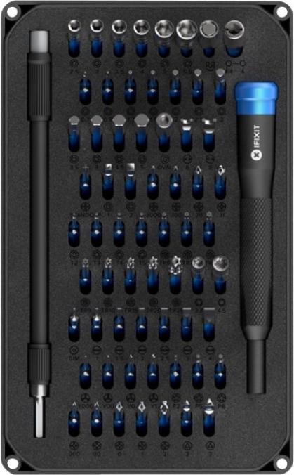 Produktbild iFixit Mako Precision Bit Set (1, 2, T TR 10, TR8, T TR 15, T TR 20, T TR 25, J 00, Y0, J 000, J 1, 1mm, J 0, PH0000, Y 00, Y 000, P6, Y 1, 0.7 mm, TR9, TR7, TR6, 4 mm, 2 mm, PH1, 5 mm, PH2, 4.5 mm, 1.3 mm, T3, 0.9 mm, 3.5 mm, T2, PH00, T5, P2, T4, 2.5 mm, 5.5 mm, PH0, 3 mm, P5, 1.5mm)