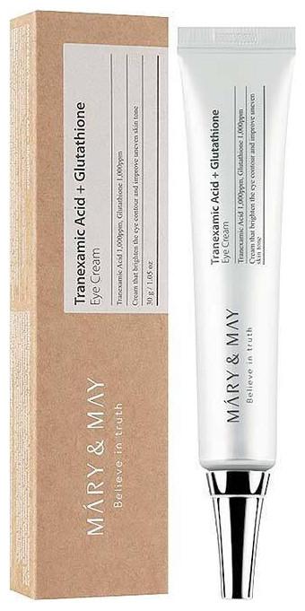 Immagine prodotto Mary&May MARY & MAY Acido Tranexamico + Glutatione Crema Occhi 30ml (Crema, 140.30 ml, Giorno)