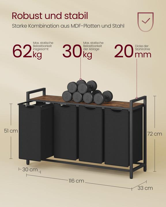 Actual product image Vasagle Laundry (160 l)