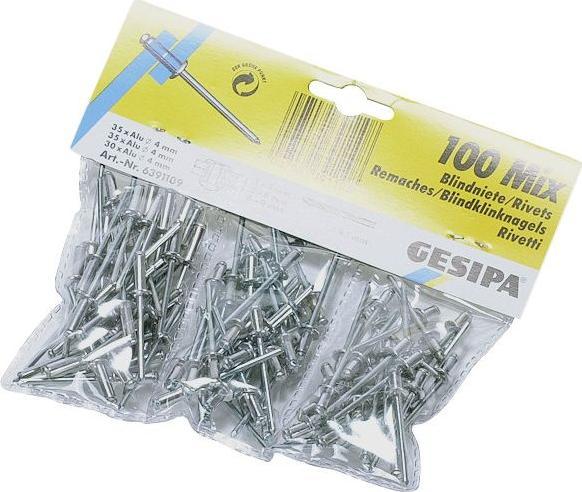 Produktbild Gesipa Blindnietsortiment 100-tlg Alu