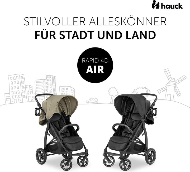 Actual product image Hauck Rapid 4D Air Black