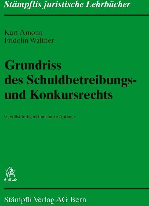 Immagine prodotto Grundriss des Schuldbetreibungs- und Konkursrechts (Tedesco, Fridolin Walther, 2013)