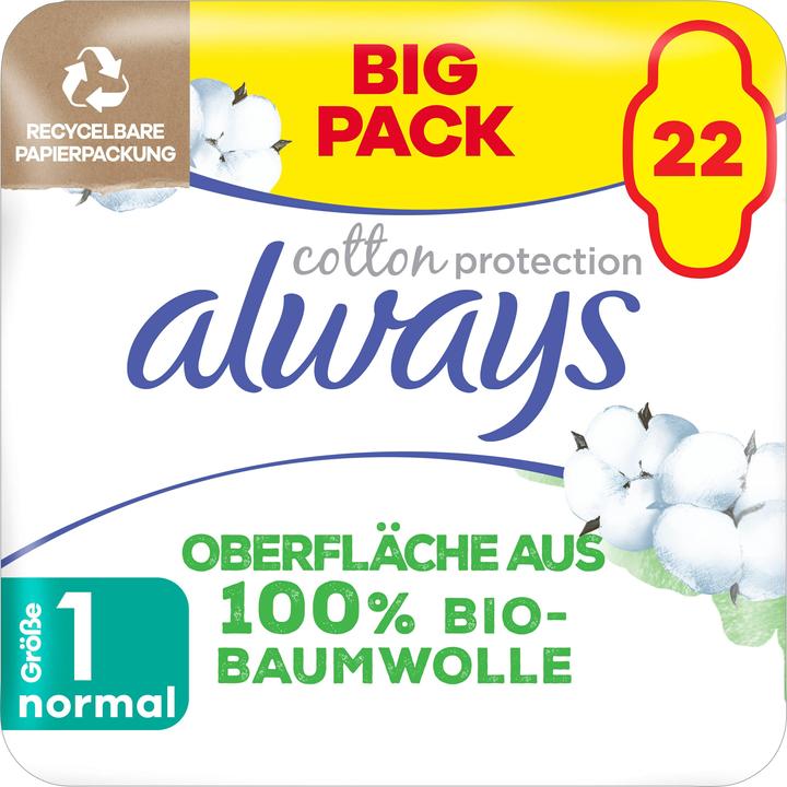 Always Protection du coton (22 x, Tampons sanitaires)