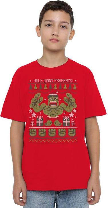 Actual product image Hulk Childrens/Kids Present Christmas T-Shirt (140)
