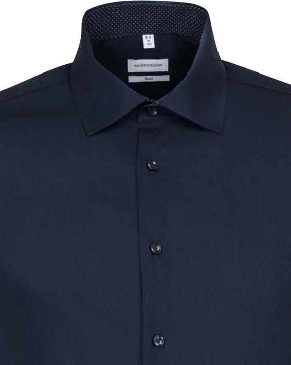 Immagine prodotto Seidensticker Camicia Slim Fit Business Kent Patch 12 blu scuro (M)