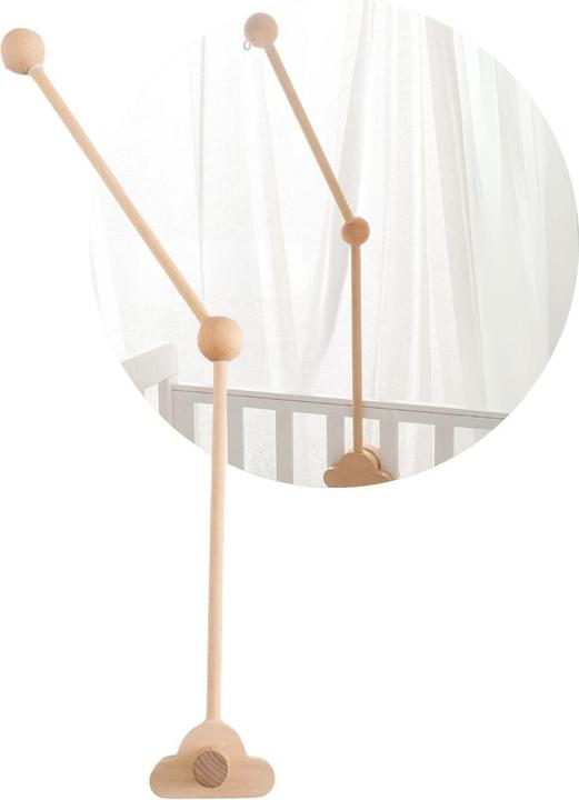 Immagine prodotto Hermex Mobile Halterung Babybett Wolken Glockenhalter Spieluhr Arm