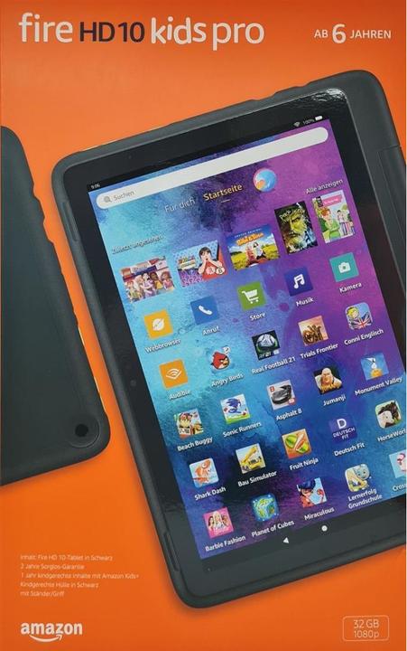 Produktbild Amazon Fire HD 10 Kids Pro (2021) inkl. Hülle (10.10", 32 GB, Black)