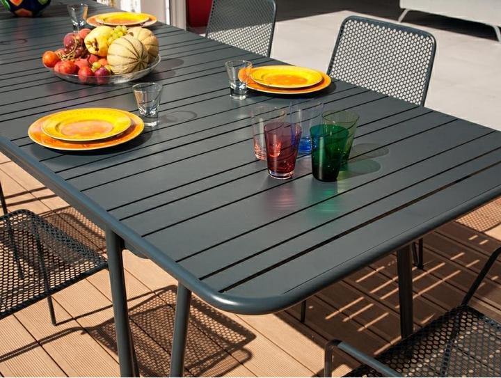 Actual product image Ezeis AMBROISE Aluminium automatic extension dining table for 8/10p. Price for 1 piece (242 cm)