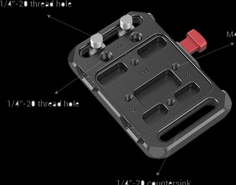Actual product image SmallRig Mini V Mount Battery Plate 2987