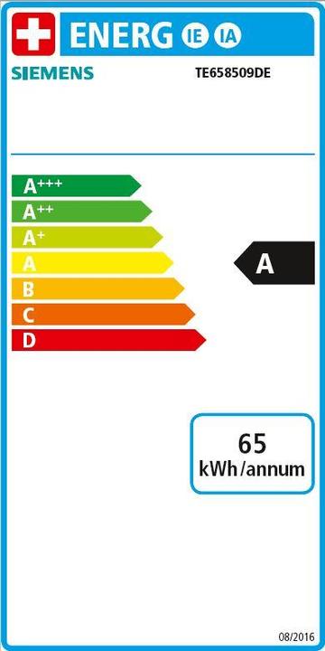 Energie-Label Siemens EQ.6 plus s800