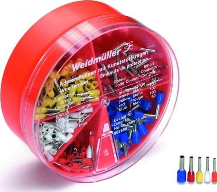 Weidmüller Aderendhülsen Box isoliert 0,5-2,5mm²