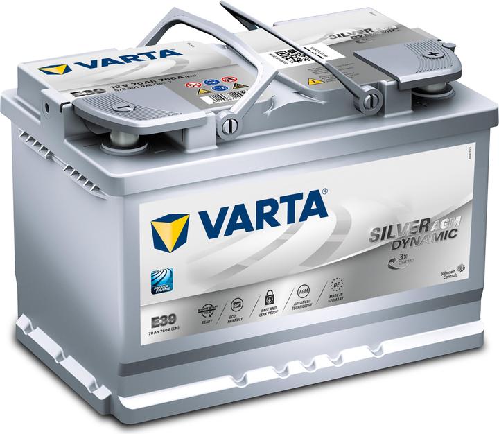 Varta Zilveren Dynamic AGM E39 (12 V, 70 Ah, 760 A)