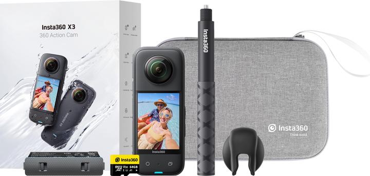 Insta360 X3 Advanced Combo (30p, 5.7K, Bluetooth, WLAN)