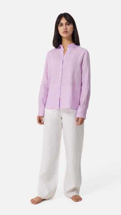 Image du produit Cash-Mere Chemise en lin à manches longues (L)