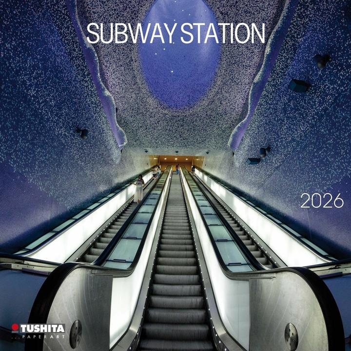 Produktbild Subway Station 2026 (30 x 30 cm, Tschechisch, Englisch, Niederländisch, Polnisch, Deutsch, Italienisch, Französisch, Spanisch)