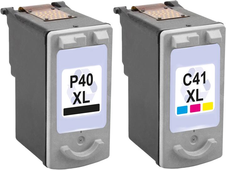 Immagine prodotto Plutoos Cartucce Canon PG-40XL CL-41XL compatibili, set di 2 BK+CL (CL, FC)