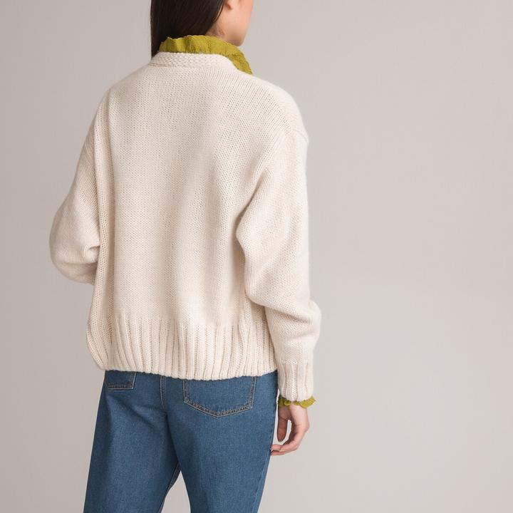Produktbild La Redoute Collections Strickjacke aus Grobstrick (XXL)