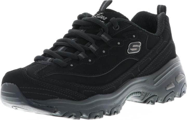 Produktbild Skechers 11949/BBK D'Lites-Play On Damen Sneaker Turnschuhe Halbschuhe Low-Cut schwarz (37)
