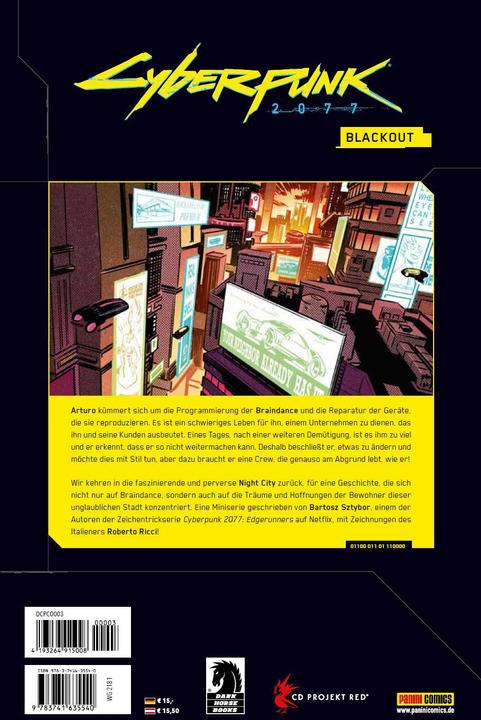 Image du produit Panini Cyberpunk 2077 Comics (Allemand, Roberto Ricci, Bartosz Sztybor, Andreas Kasprzak, 2023)