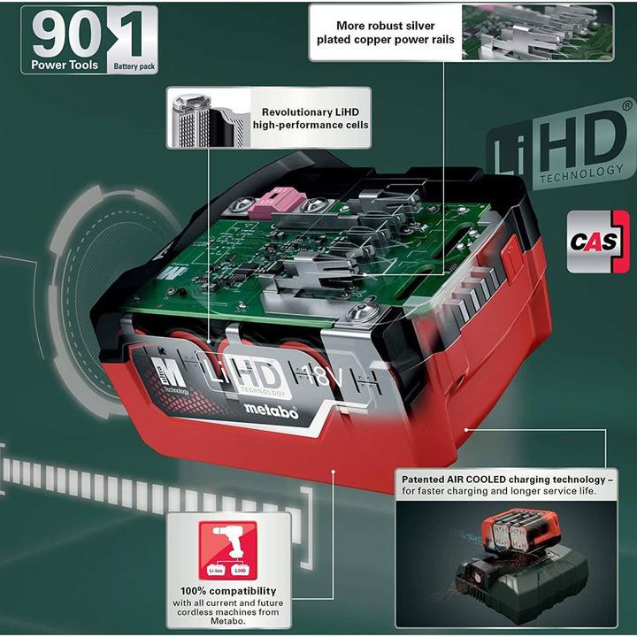 Image du produit Metabo Batterie d'outils 625368000 18 V 5 (18 V)