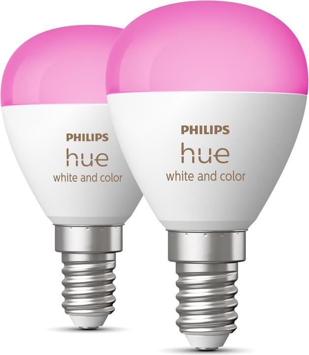 Philips Hue White & Color Ambiance E14 Chandelier Twin Pack (E14, 5.10 W, 470 lm, 2 x, F)